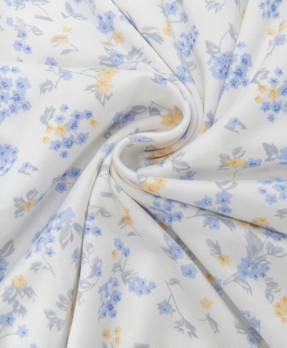Camisa de dormir mujer floreada azul