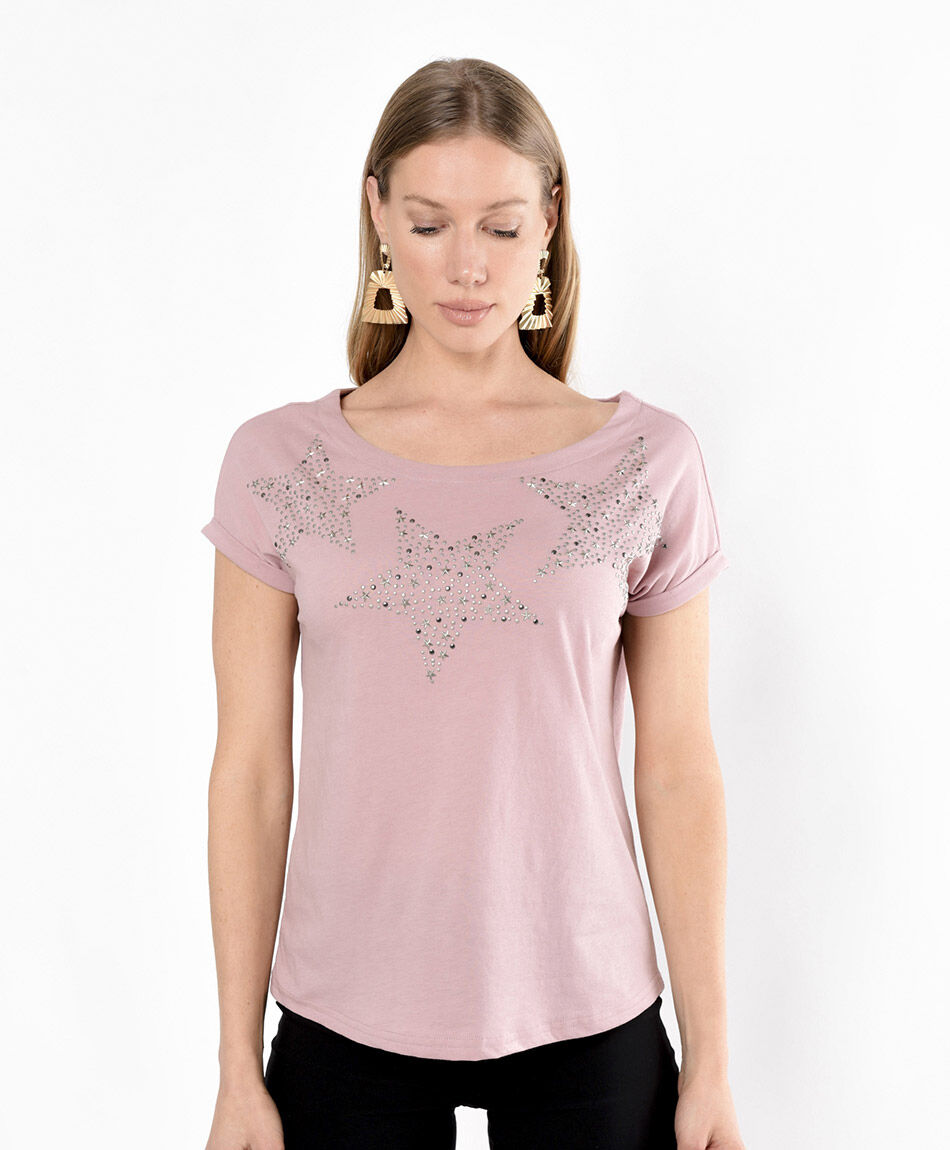 Polera mujer estrellas brillantes