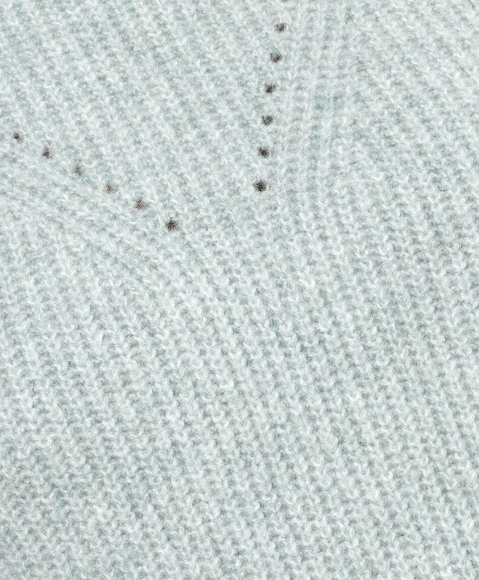 Sweater mujer sin mangas textura lineal