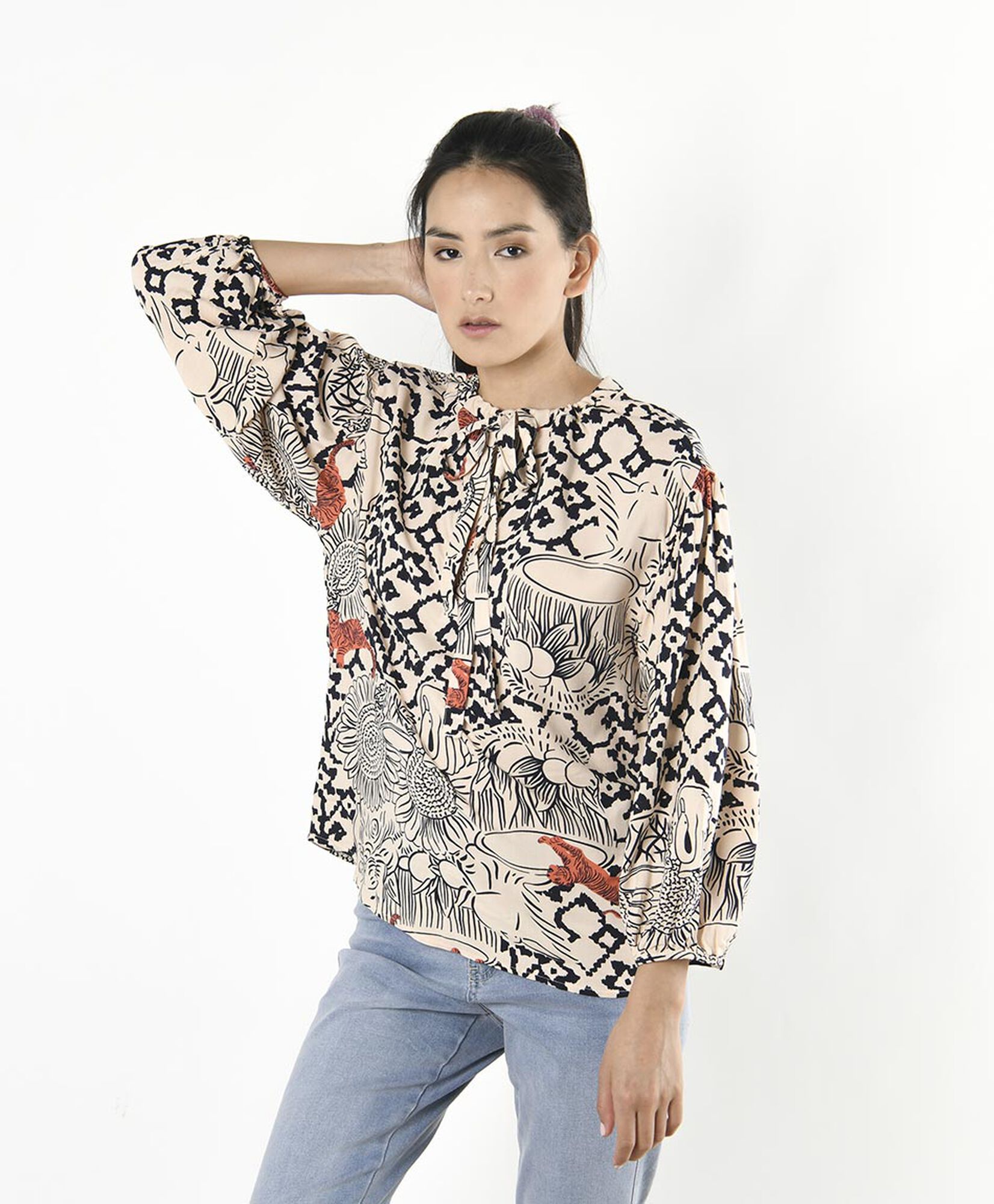 Blusa mujer estampado tigres Blusa mujer estampado tigres