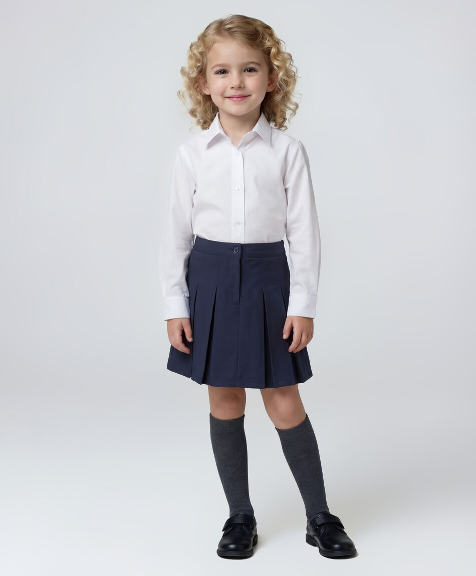 Falda escolar navy botones