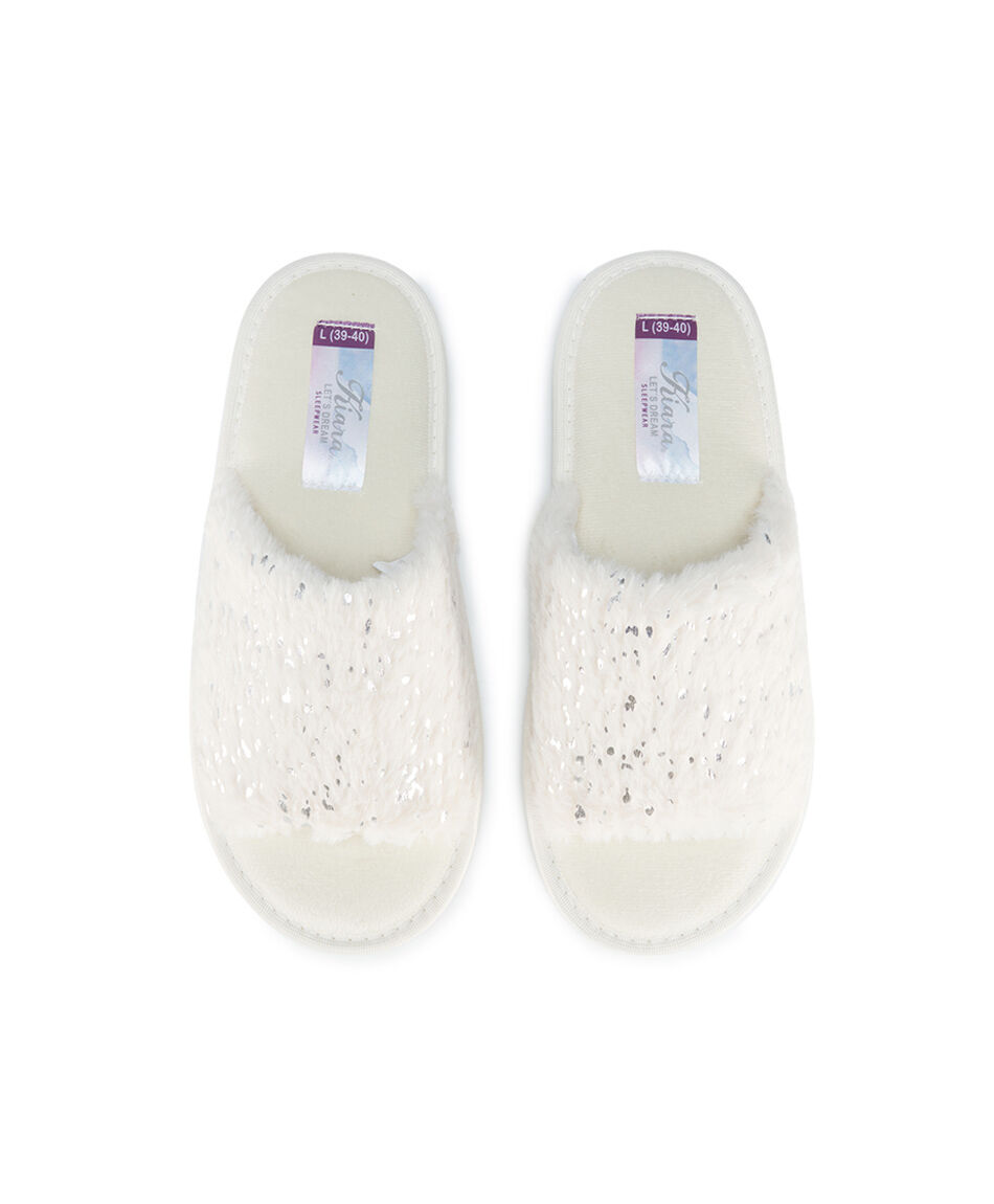Pantufla mujer brillos sin punta