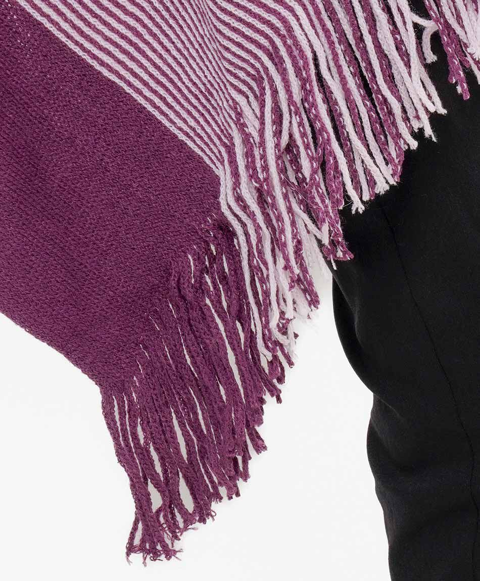 Poncho mujer mix pink