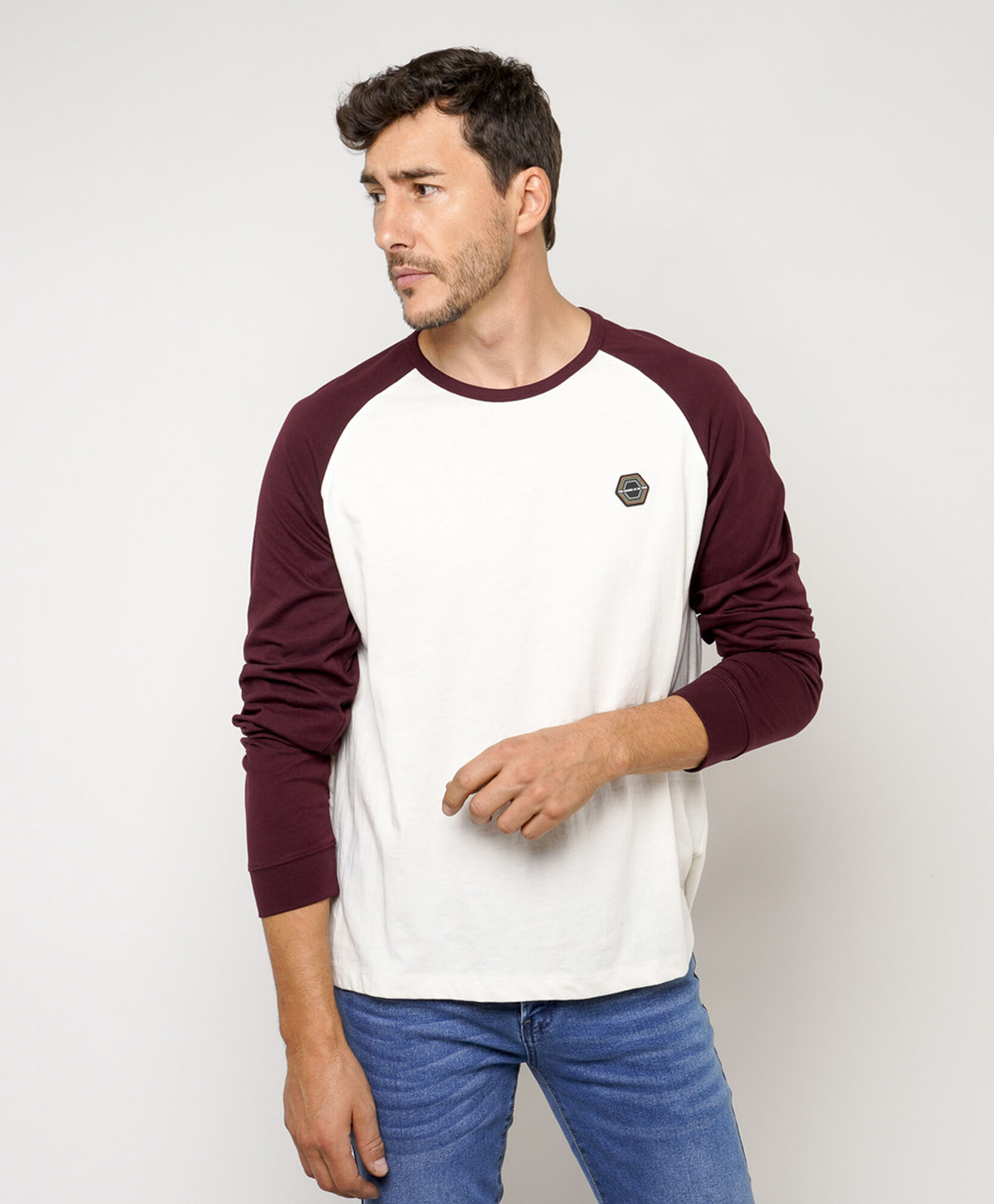 Polera hombre bicolor Polera hombre bicolor