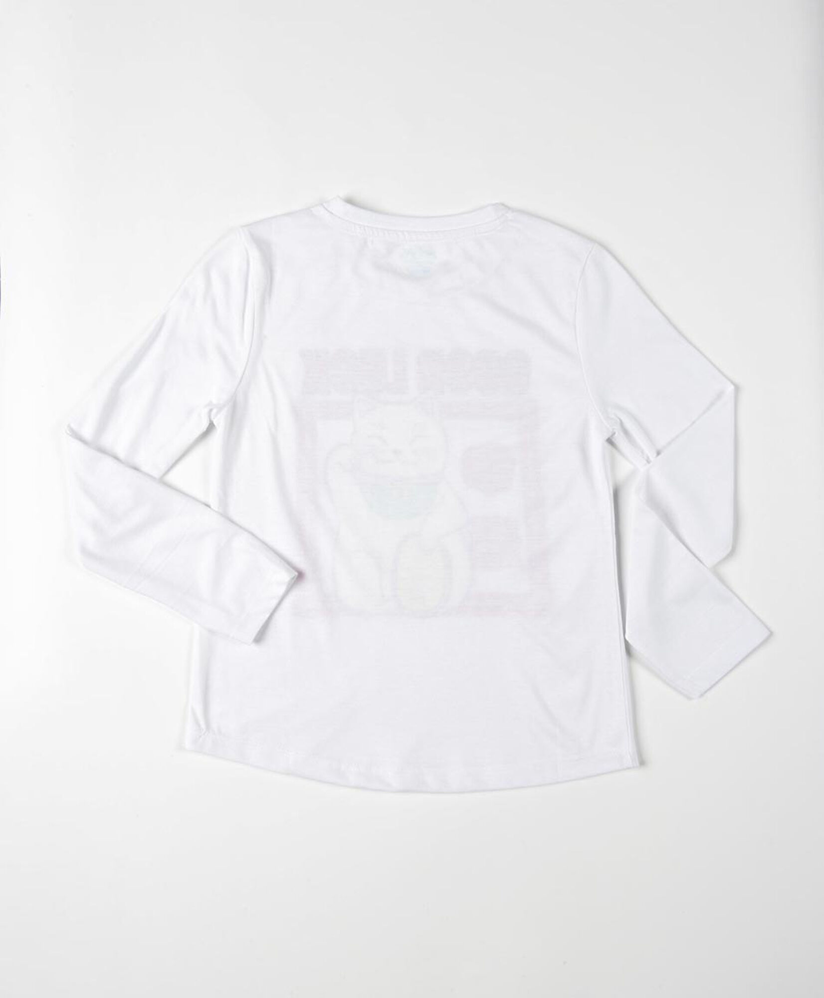 Polera niña gatito buena suerte Polera niña gatito buena suerte