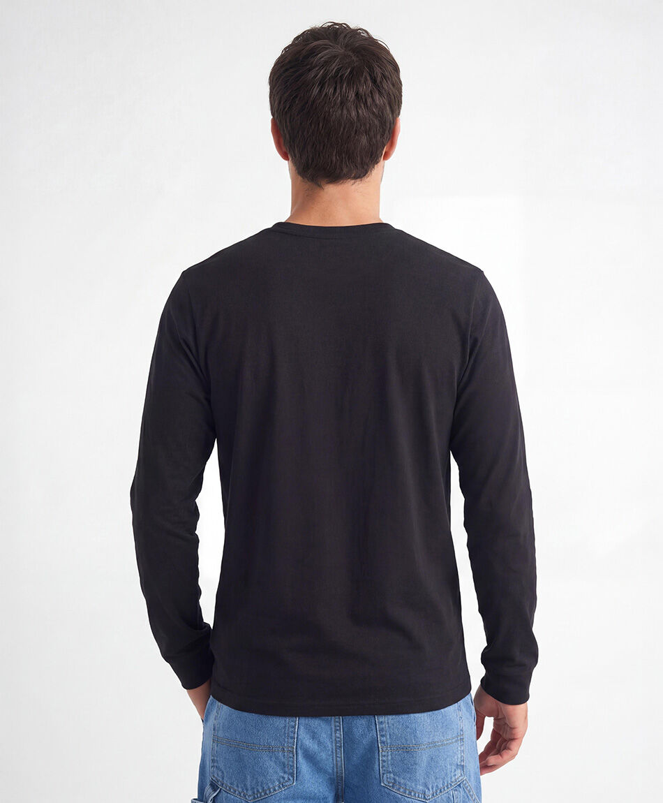 Polera hombre manga larga b&aacute;sica