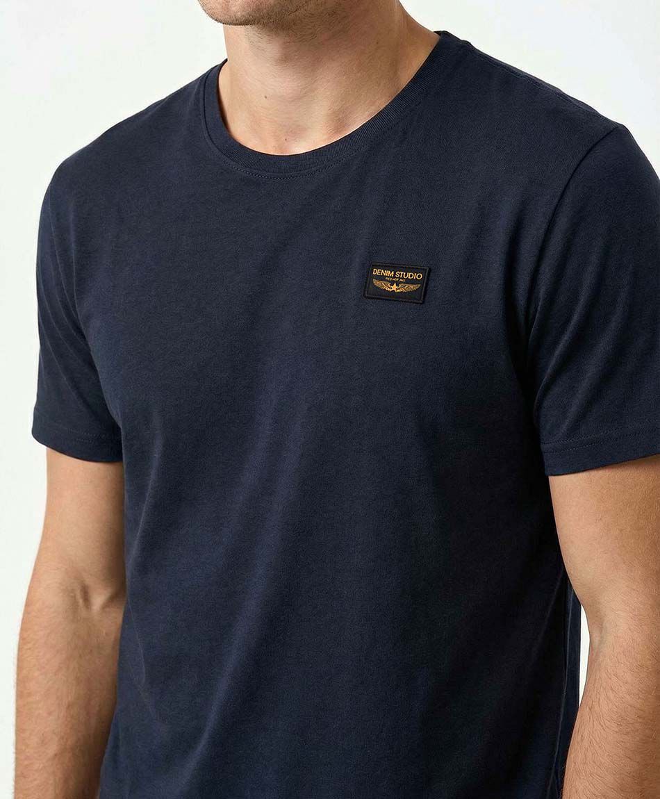 Polera hombre lisa denim studio