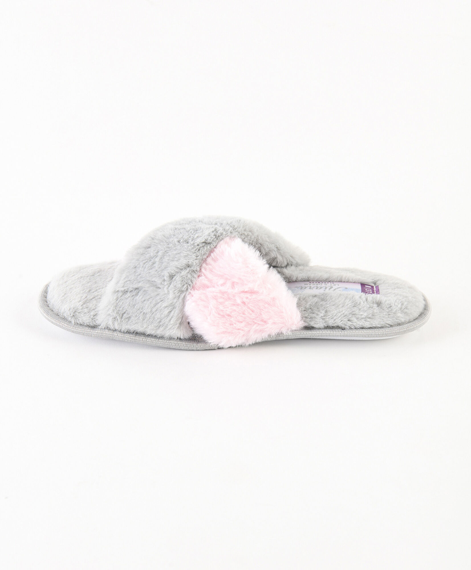 Pantufla mujer cruzada gris Pantufla mujer cruzada gris