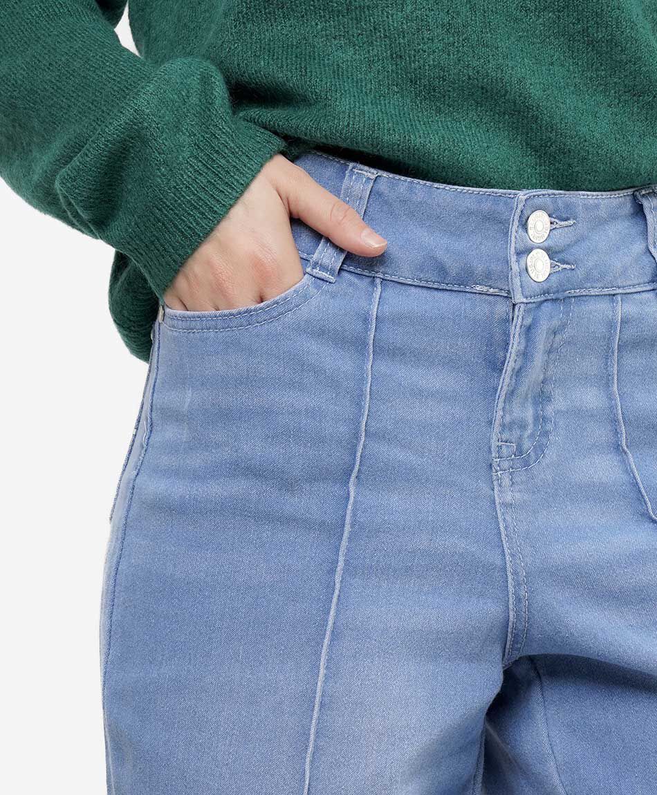 Jeans mujer costuras vesticales