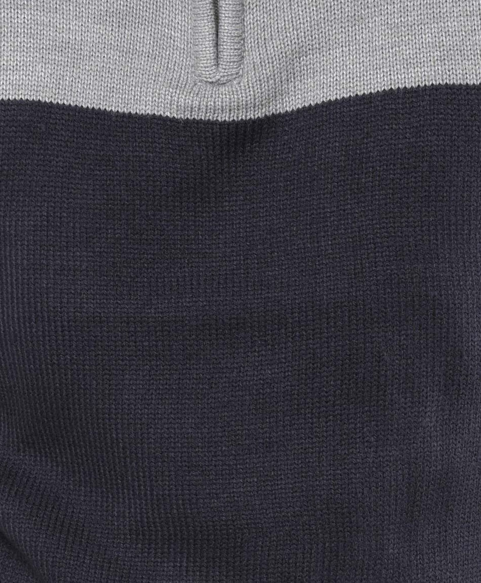 Sweater hombre bicolor medio cierre Sweater hombre bicolor medio cierre