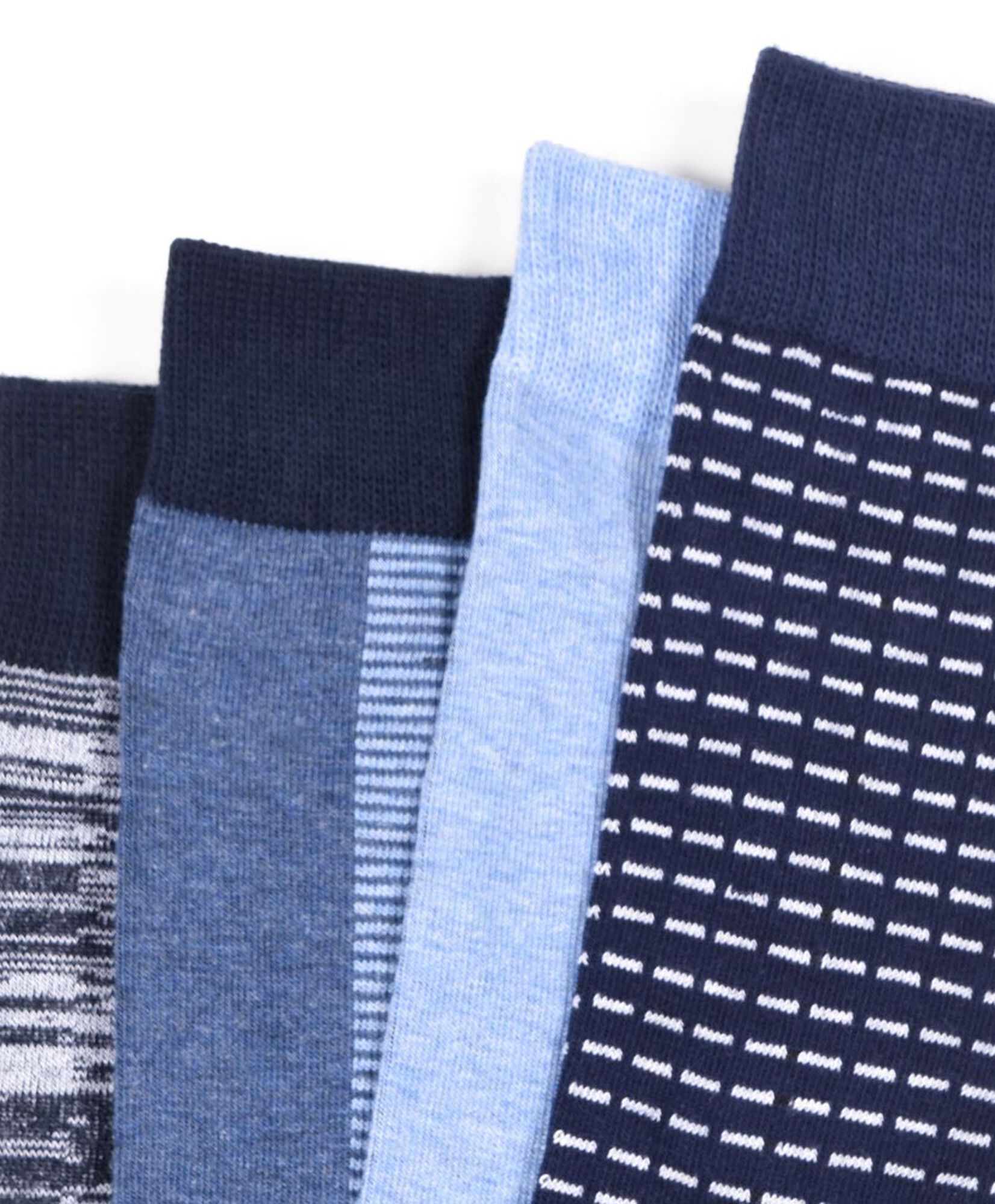 Pack 4 calcetines hombre azules largos Pack 4 calcetines hombre azules largos