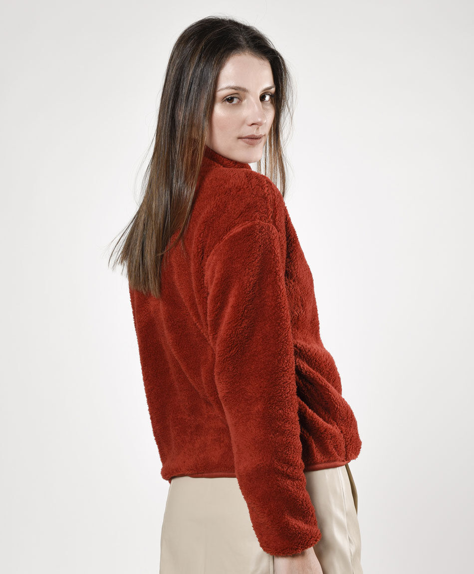 Poler&oacute;n polar velvet cierre z&iacute;per