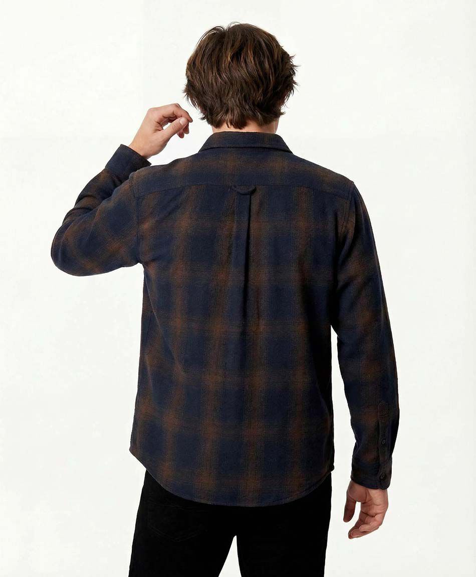 Chaqueta hombre le&ntilde;adora franela escosesa