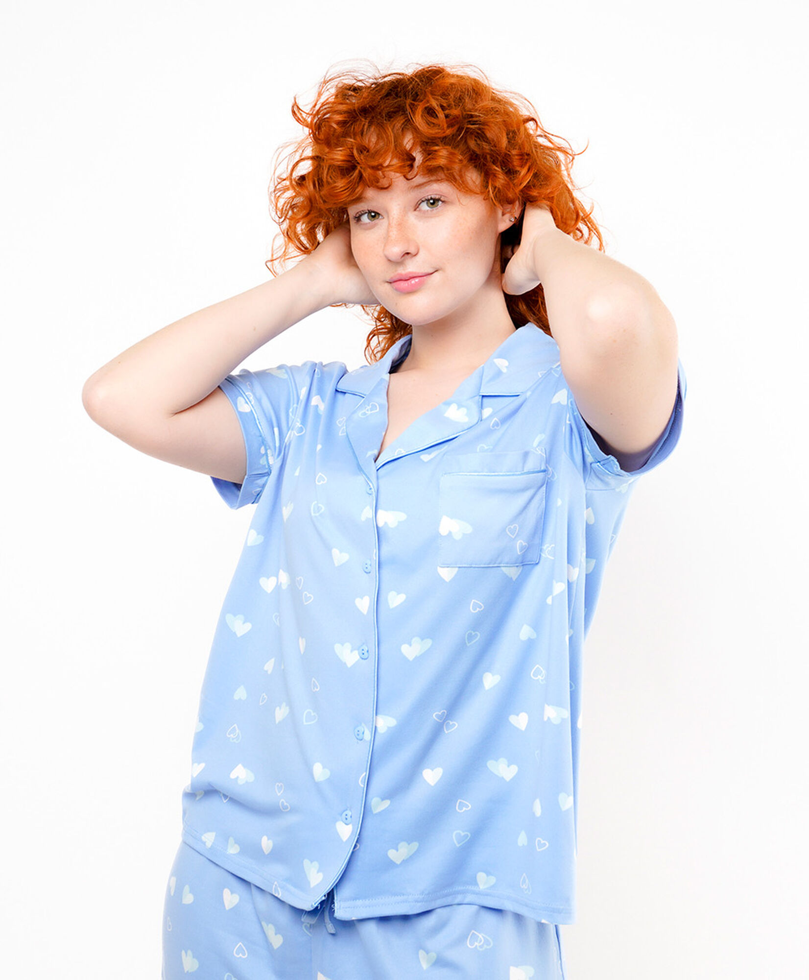 Pijama mujer camisero nubes Pijama mujer camisero nubes