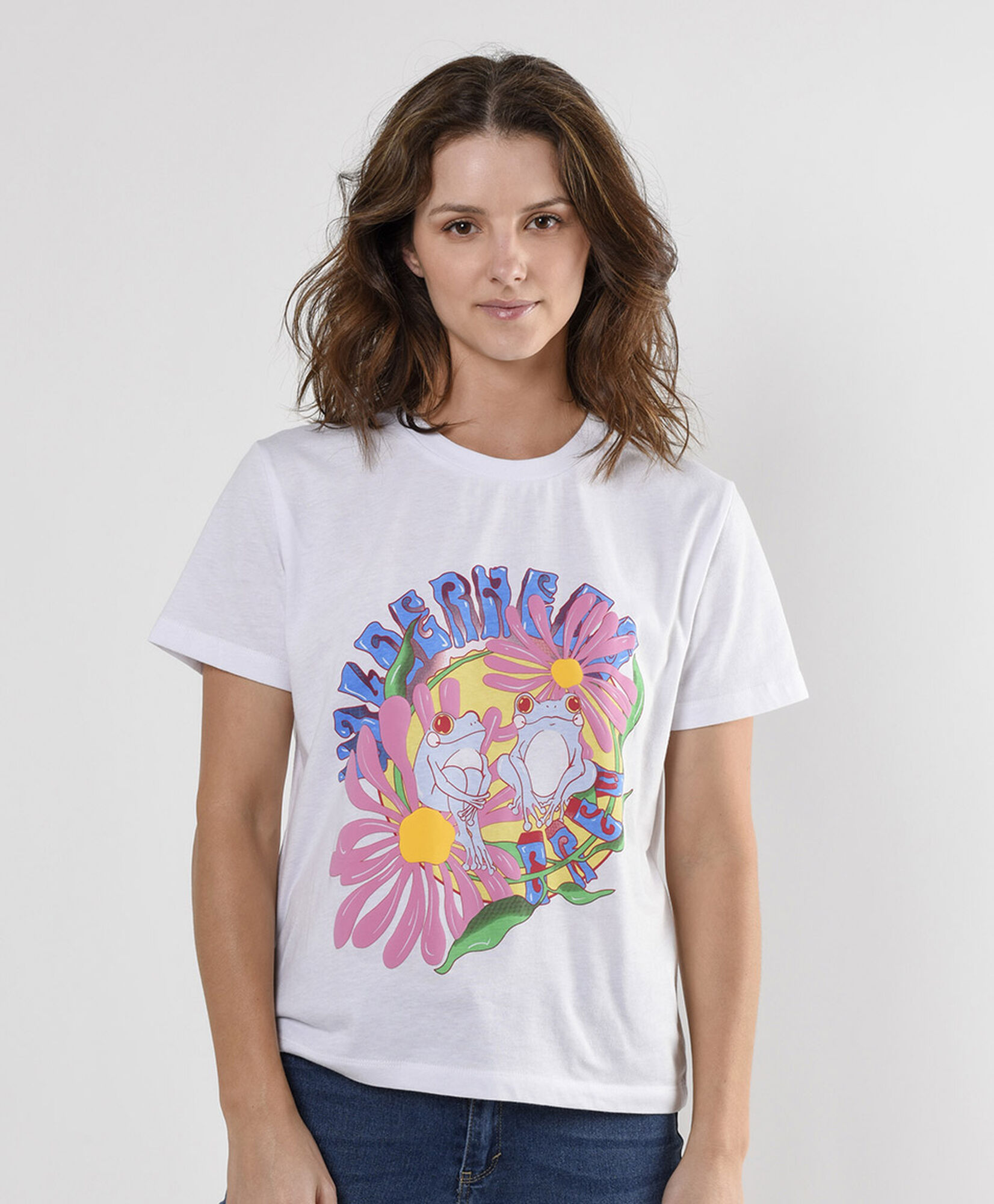 Polera mujer estampado ranas Polera mujer estampado ranas