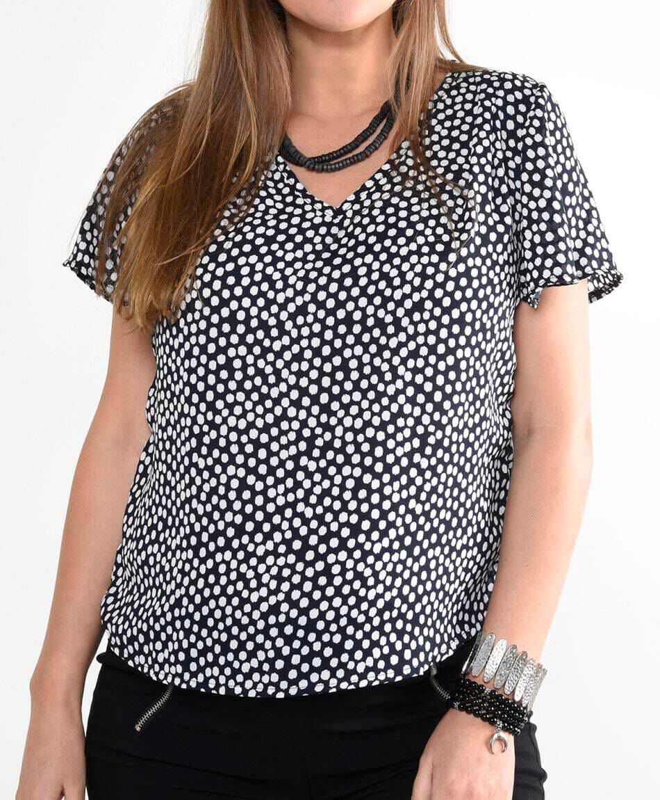Blusa oversize manga corta