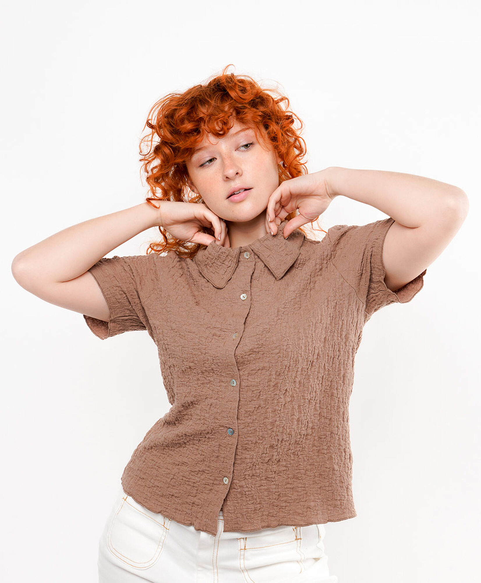 Blusa mujer texturizada Blusa mujer texturizada