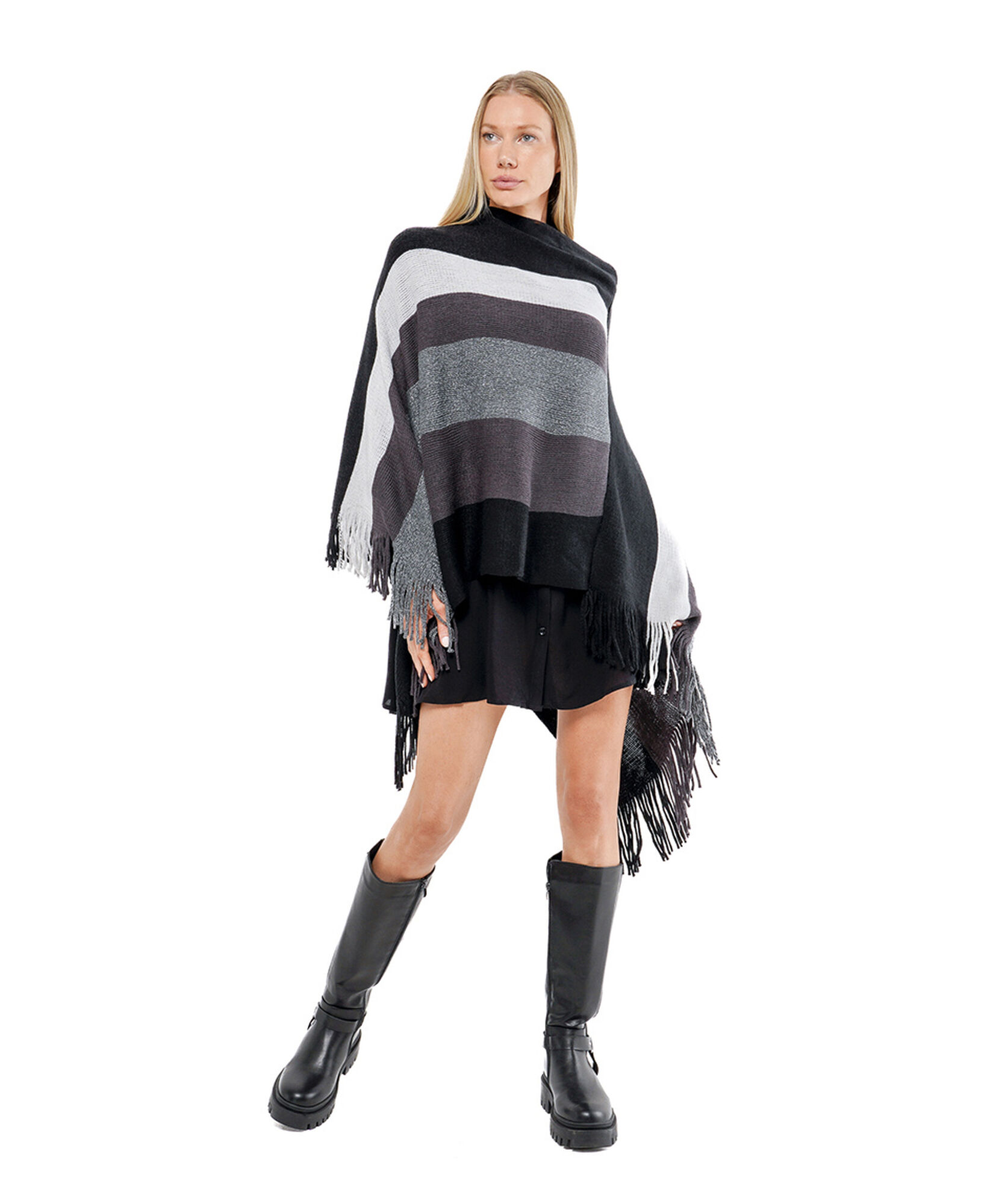 Poncho mujer líneas Poncho mujer líneas