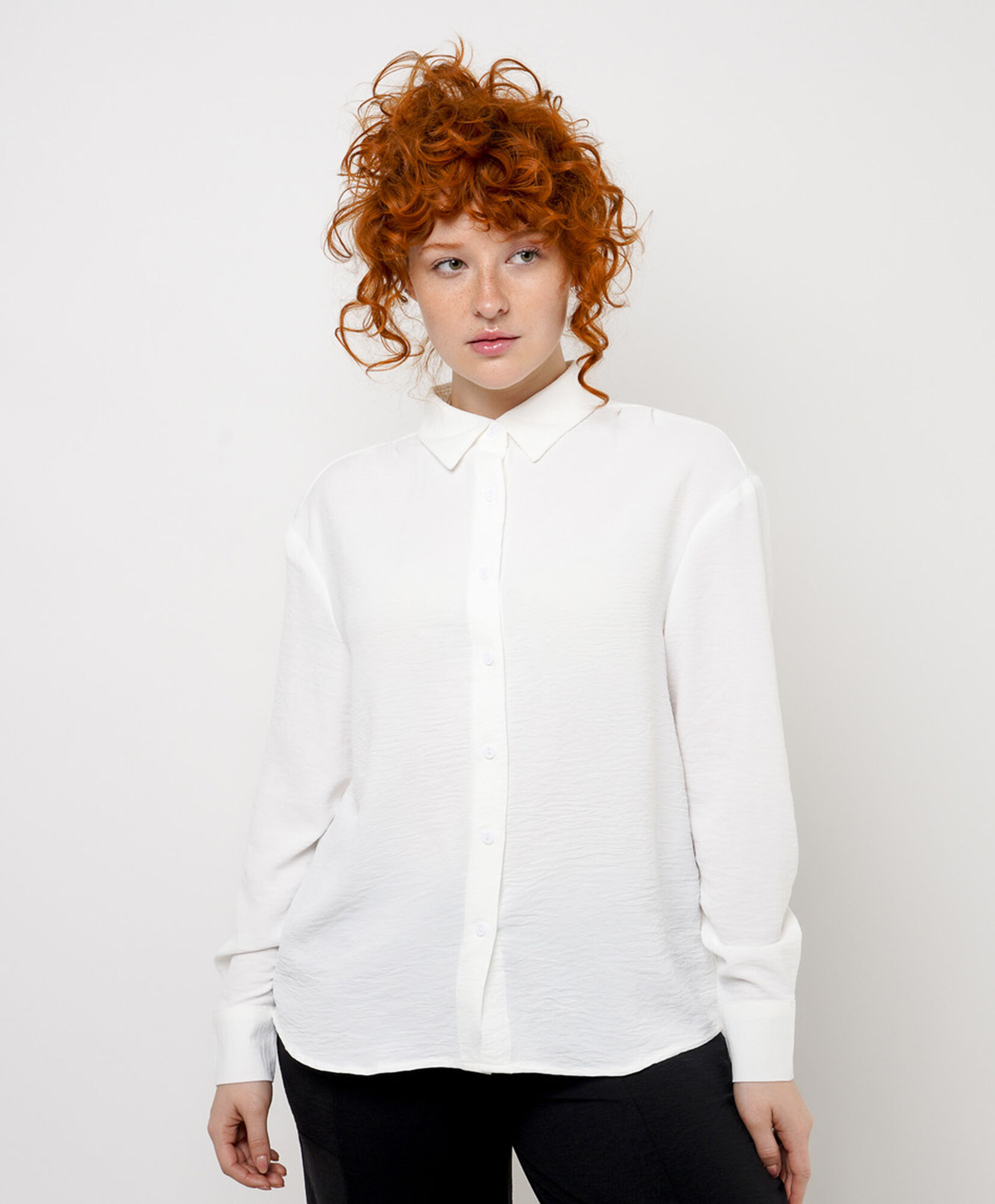Blusa mujer camisera satinada Blusa mujer camisera satinada