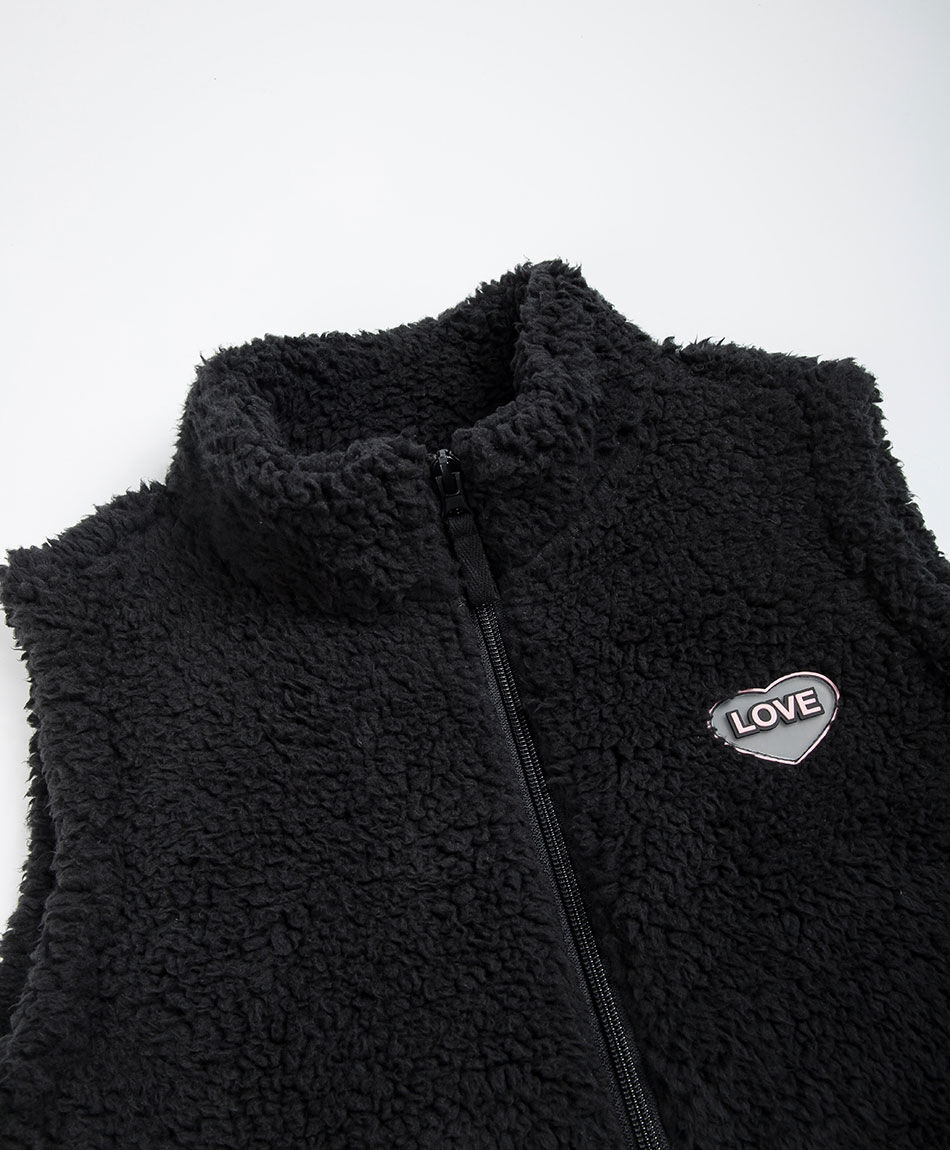 Poler&oacute;n ni&ntilde;a vest chiporro negro