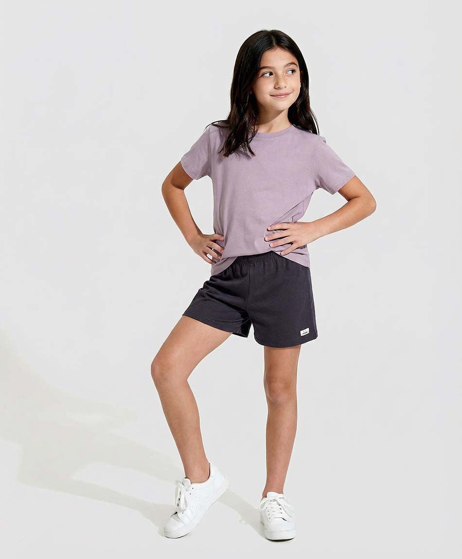 Short ni&ntilde;a biker negro