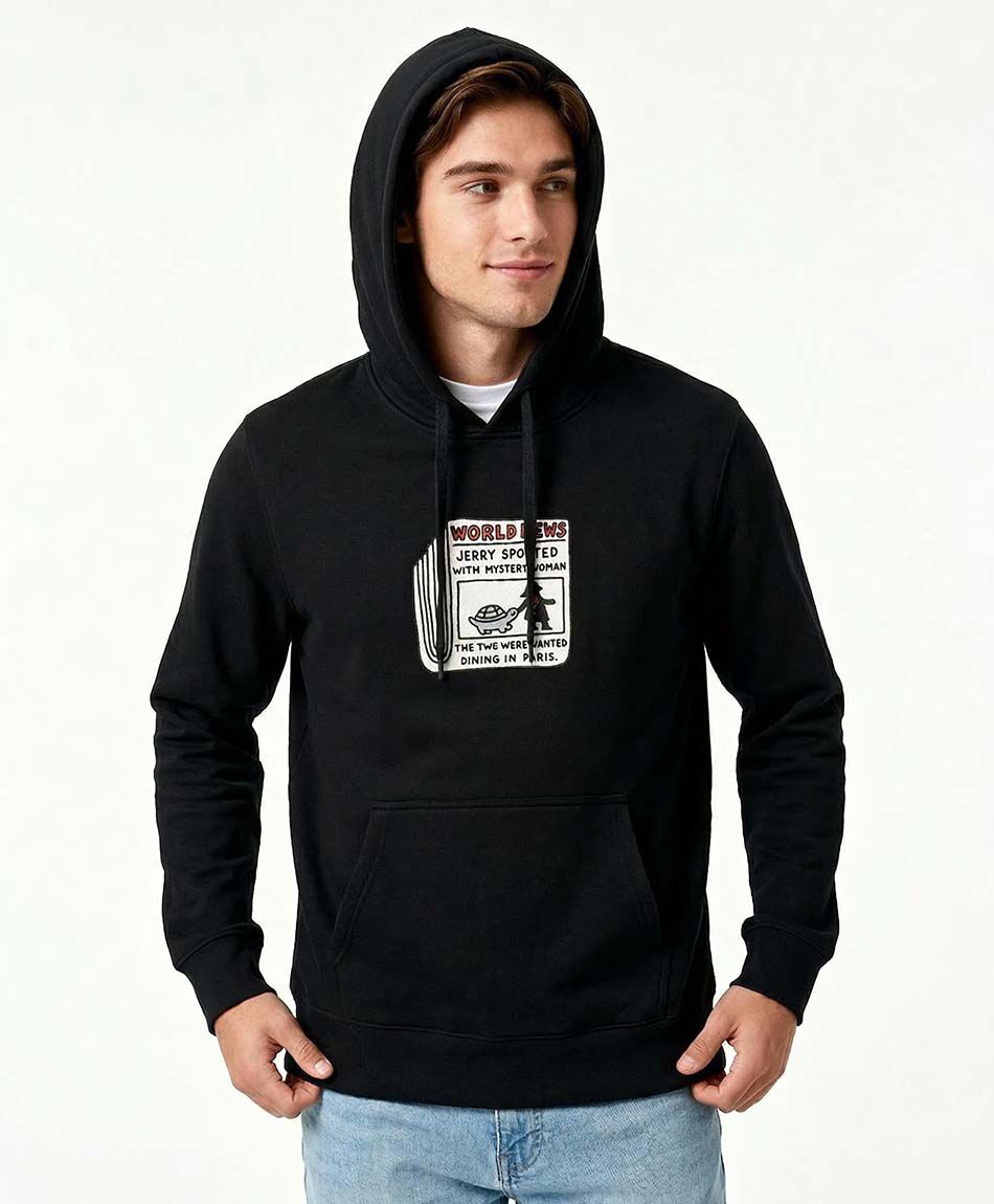 Poler&oacute;n hombre con capucha tortuga