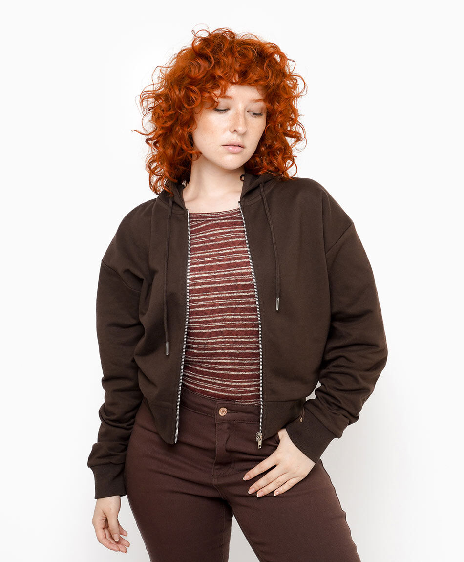 Poler&oacute;n mujer caf&eacute;