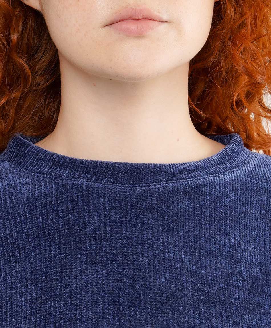 Sweater mujer chenille azul