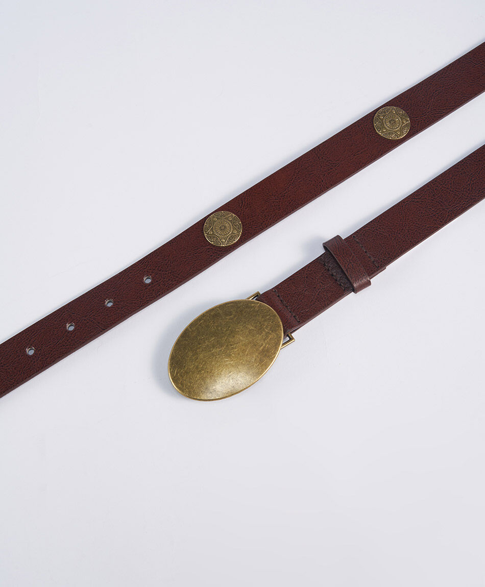 Cintur&oacute;n mujer hebilla stone