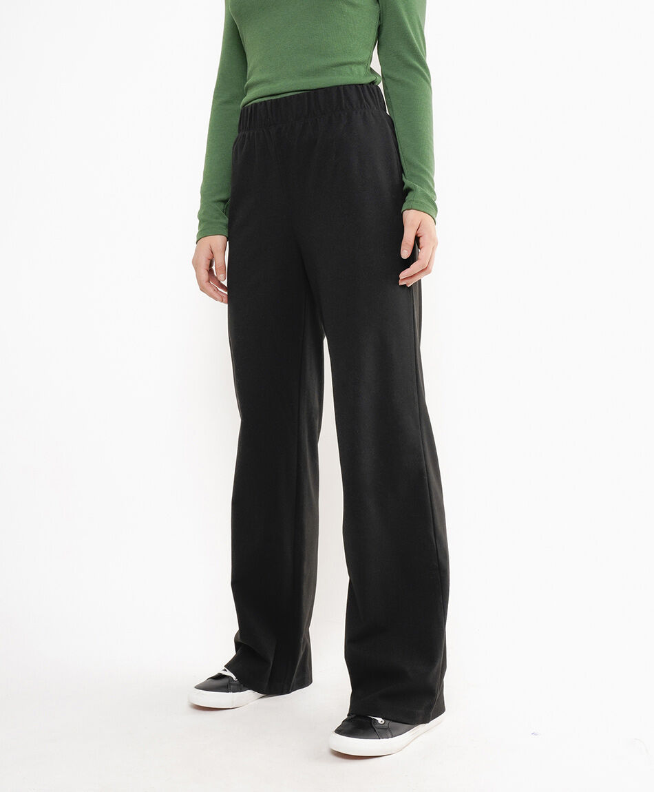 Pantal&oacute;n mujer wide leg tiro alto