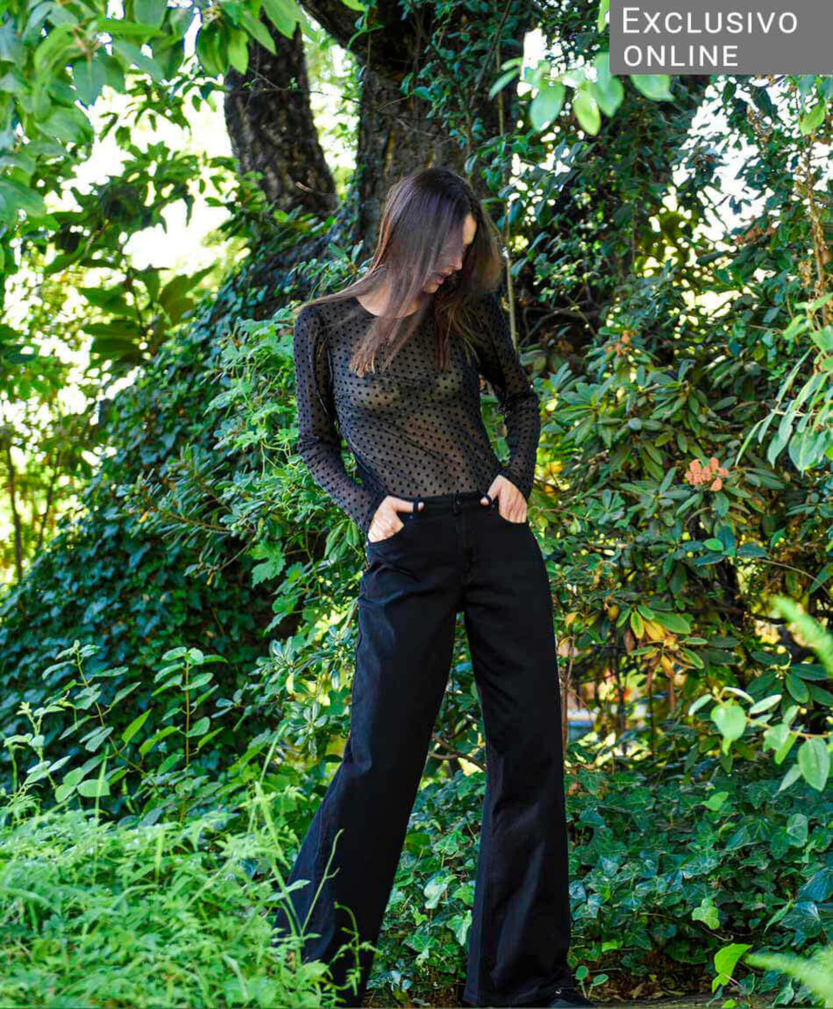 Jeans mujer liso ancho wide Jeans mujer liso ancho wide