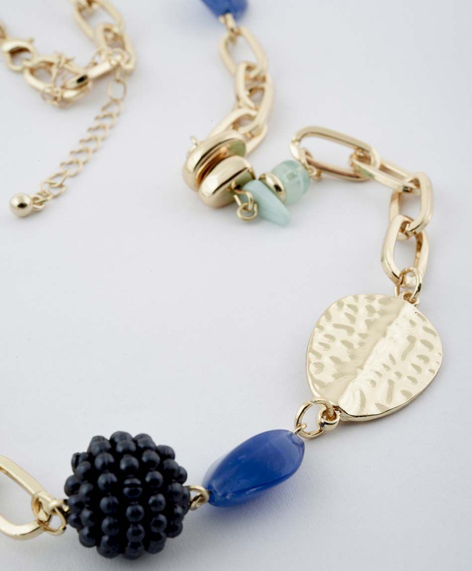 Collar mujer piedras grandes 1 pieza