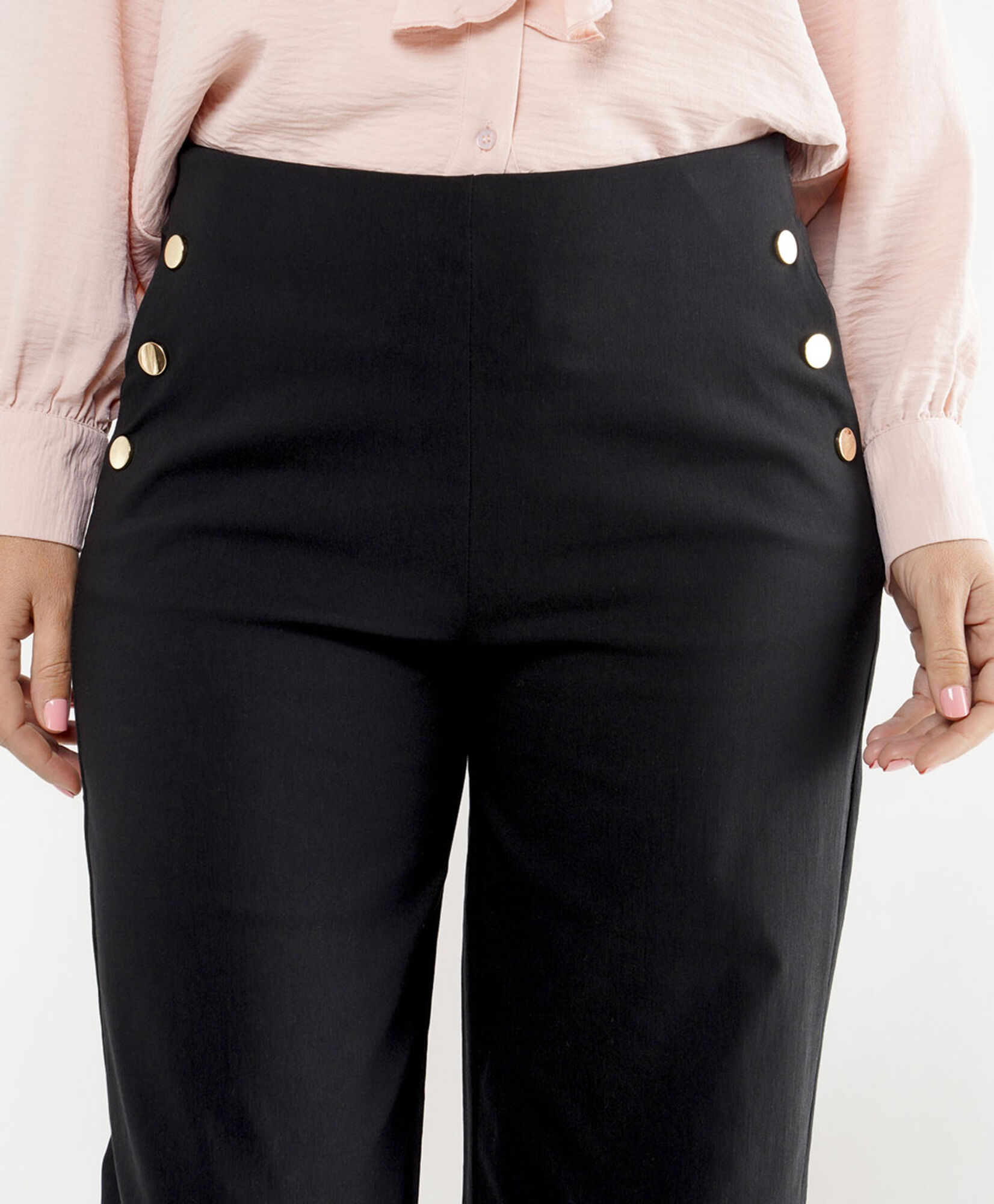 Pantalón mujer botones dorados Pantalón mujer botones dorados