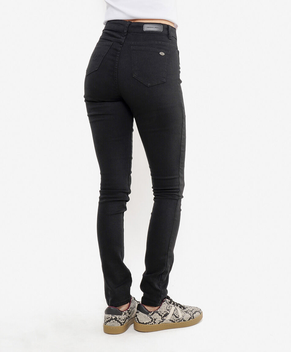 Jeans mujer cintura elasticada skinny fit