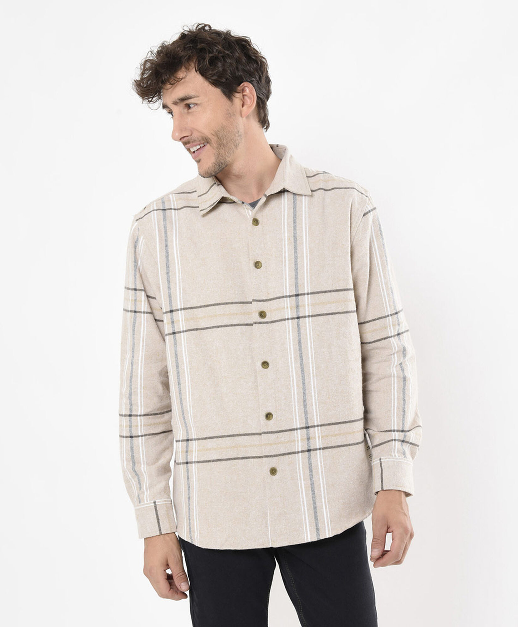 Camisa hombre leñadora cuadros grandes Camisa hombre leñadora cuadros grandes