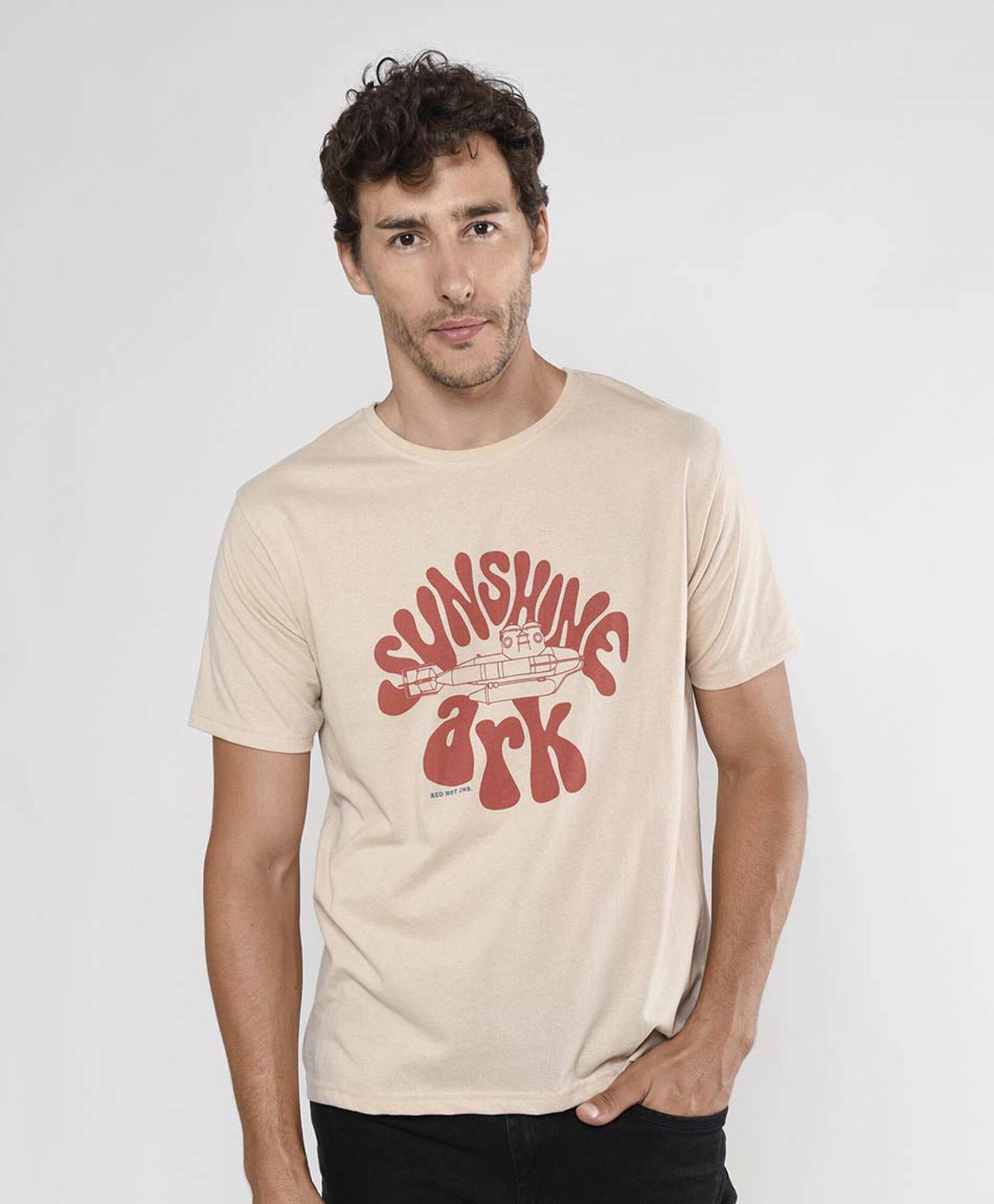 Polera hombre estampado submarino Polera hombre estampado submarino