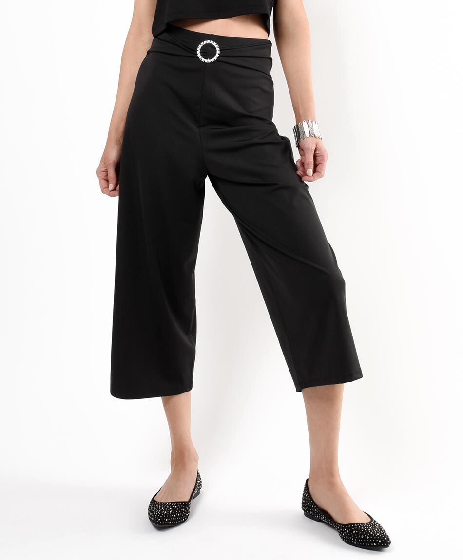 Pantal&oacute;n mujer detalle cintura wide
