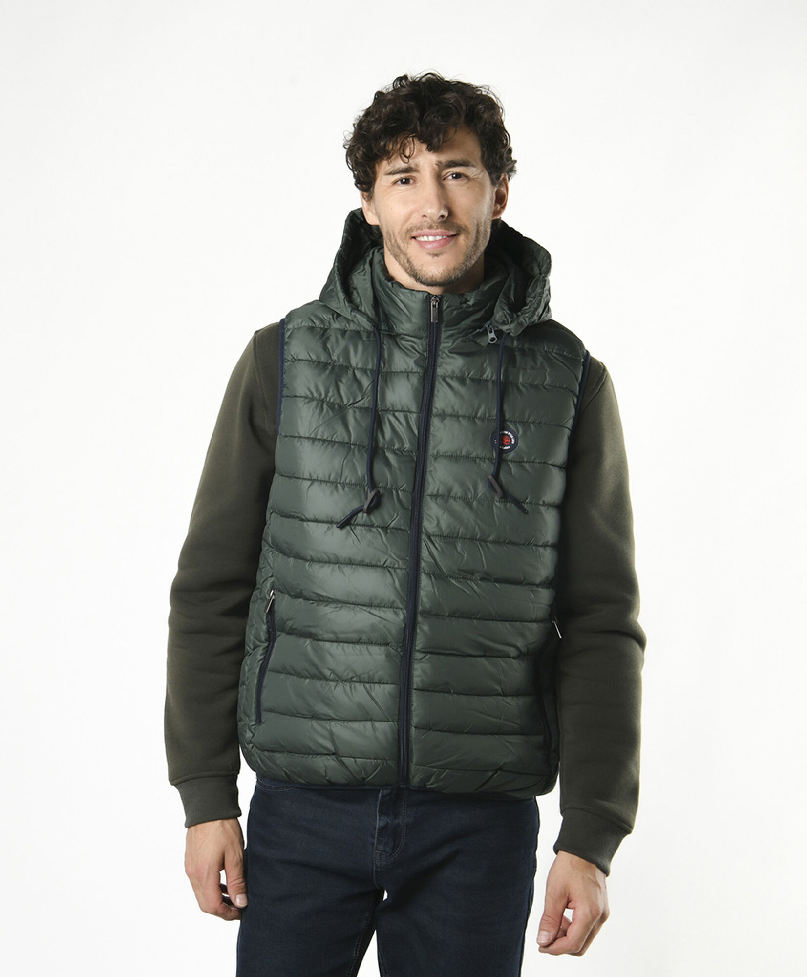 Parka hombre sin mangas acolchada Parka hombre sin mangas acolchada