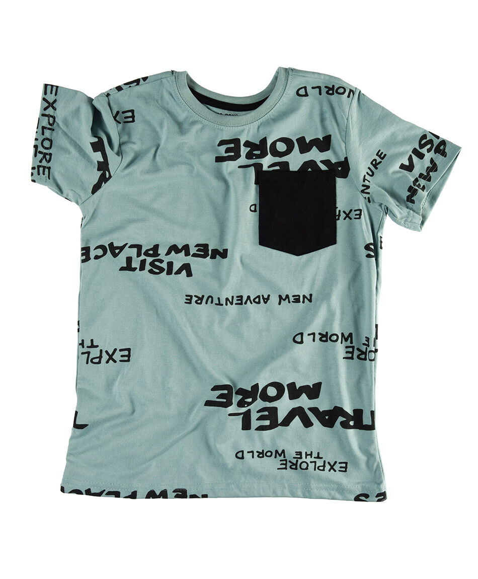 Polera manga corta cuello redondo