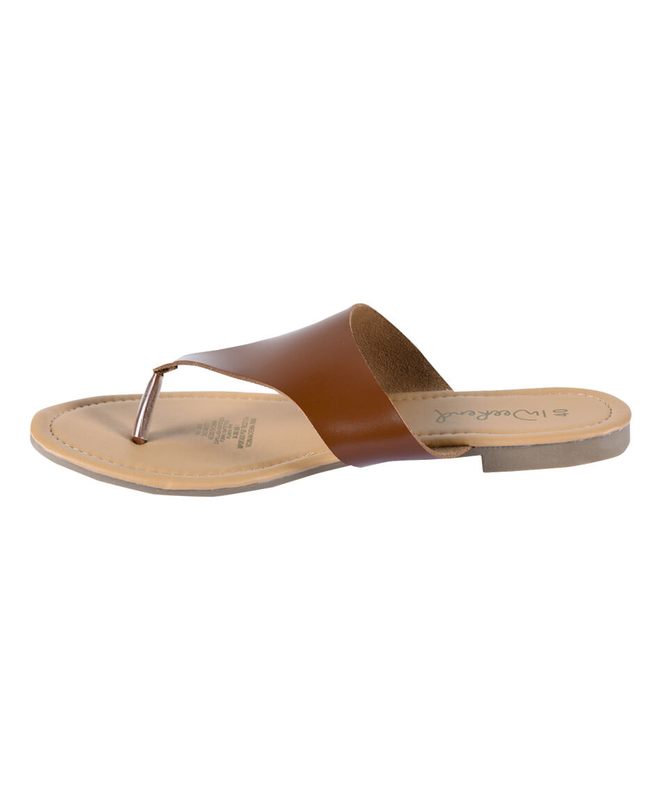 Sandalia plana slipon