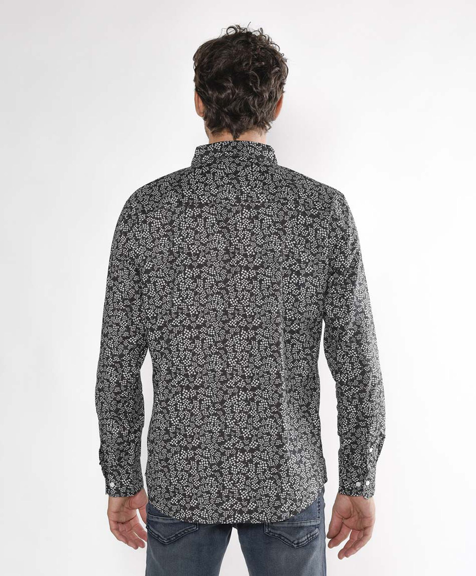 Camisa hombre mini flores Camisa hombre mini flores