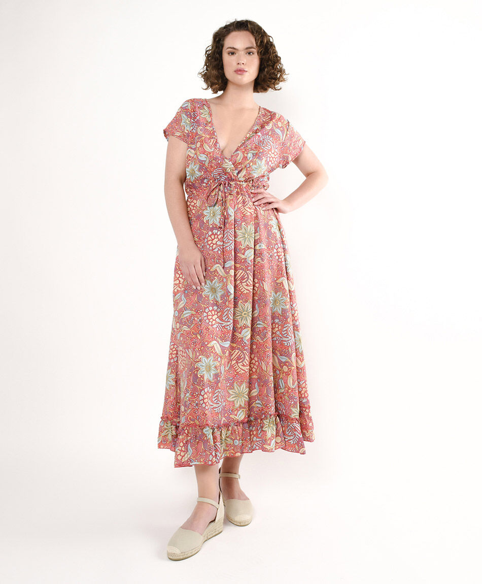 Vestido mujer print lazo
