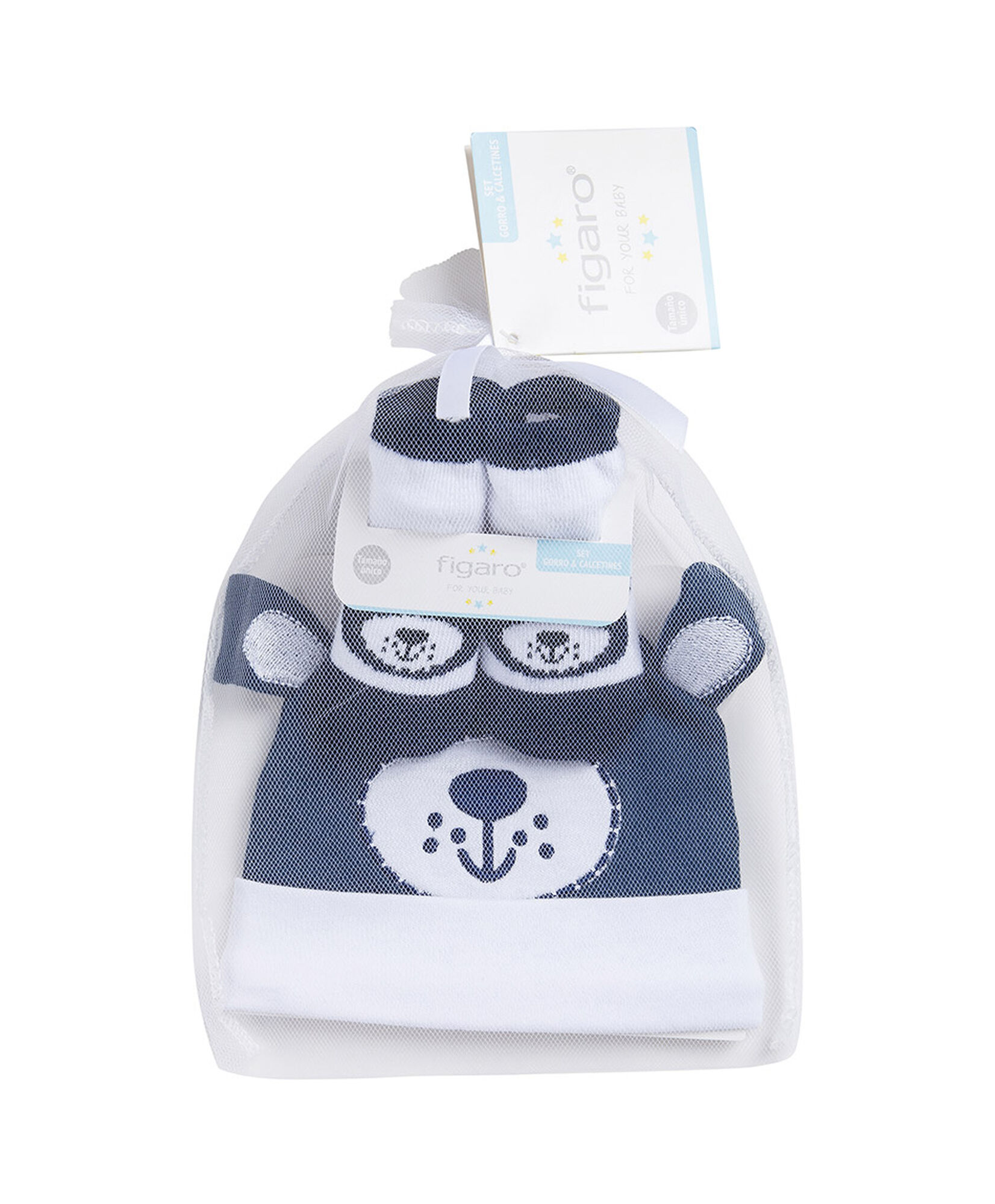 Set gorro + calcetines bebé osito Set gorro + calcetines bebé osito