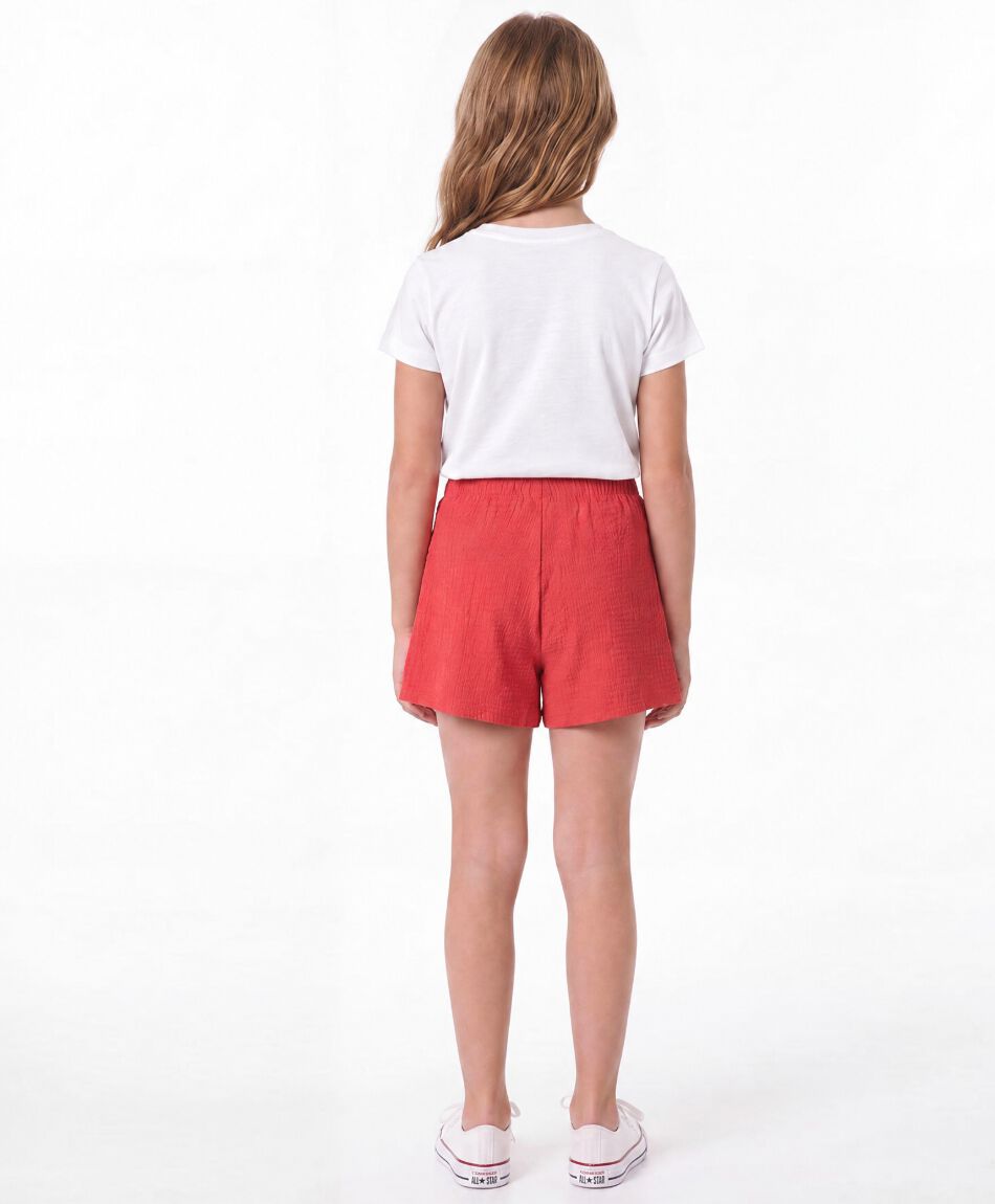 Falda ni&ntilde;a short textura