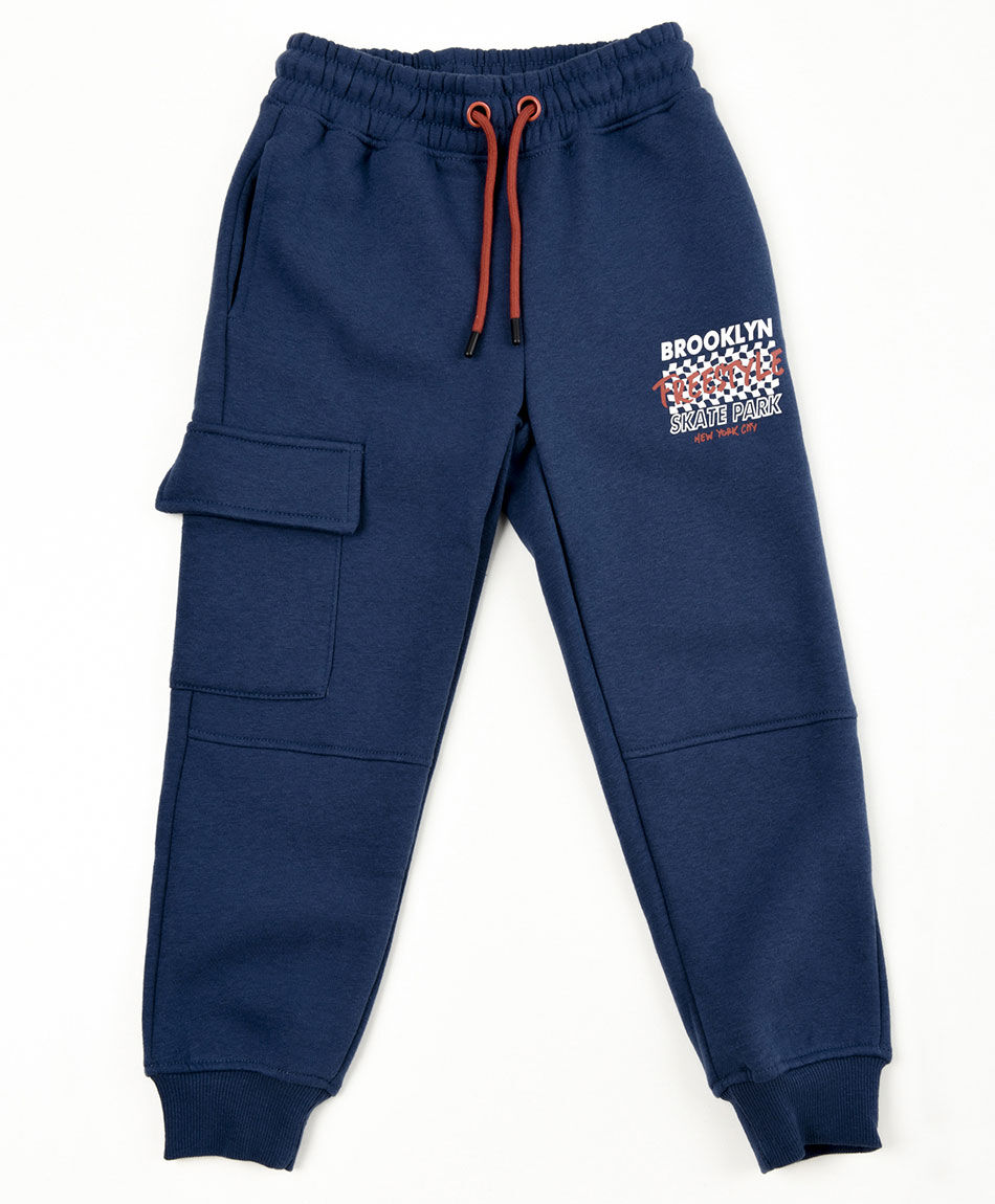 Pantal&oacute;n de buzo ni&ntilde;o cargo