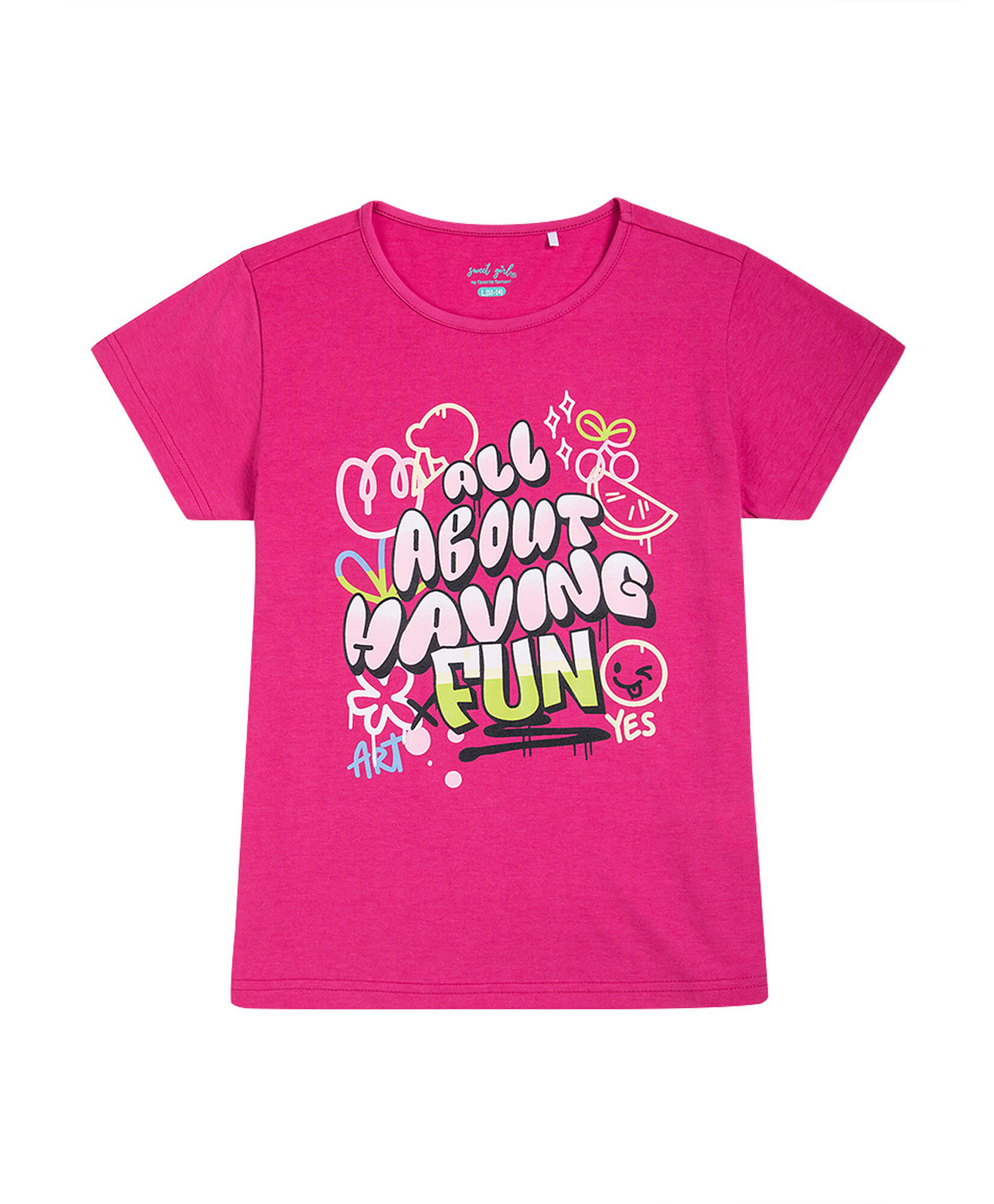 Polera niña frase graffiti Polera niña frase graffiti