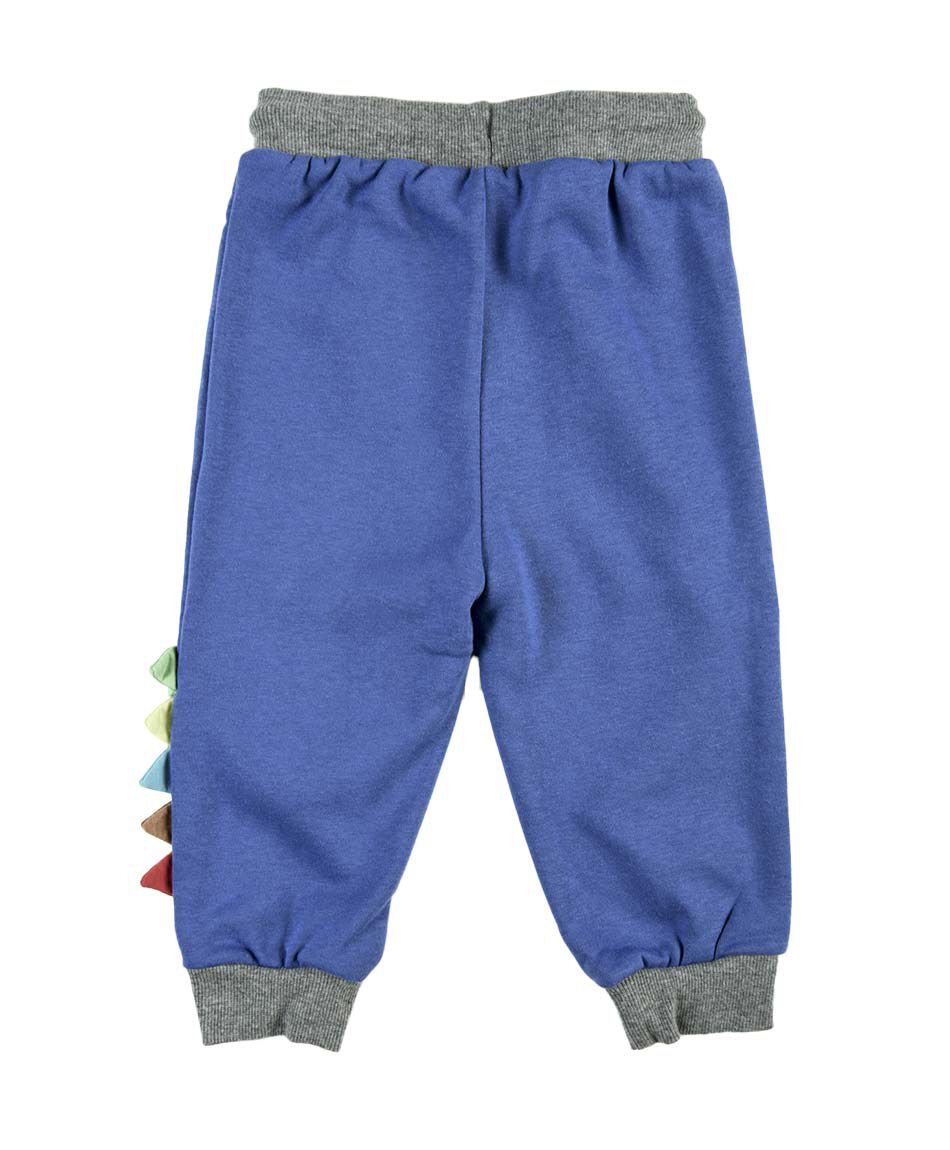 Pantal&oacute;n de buzo beb&eacute; bicolor dinosaurio