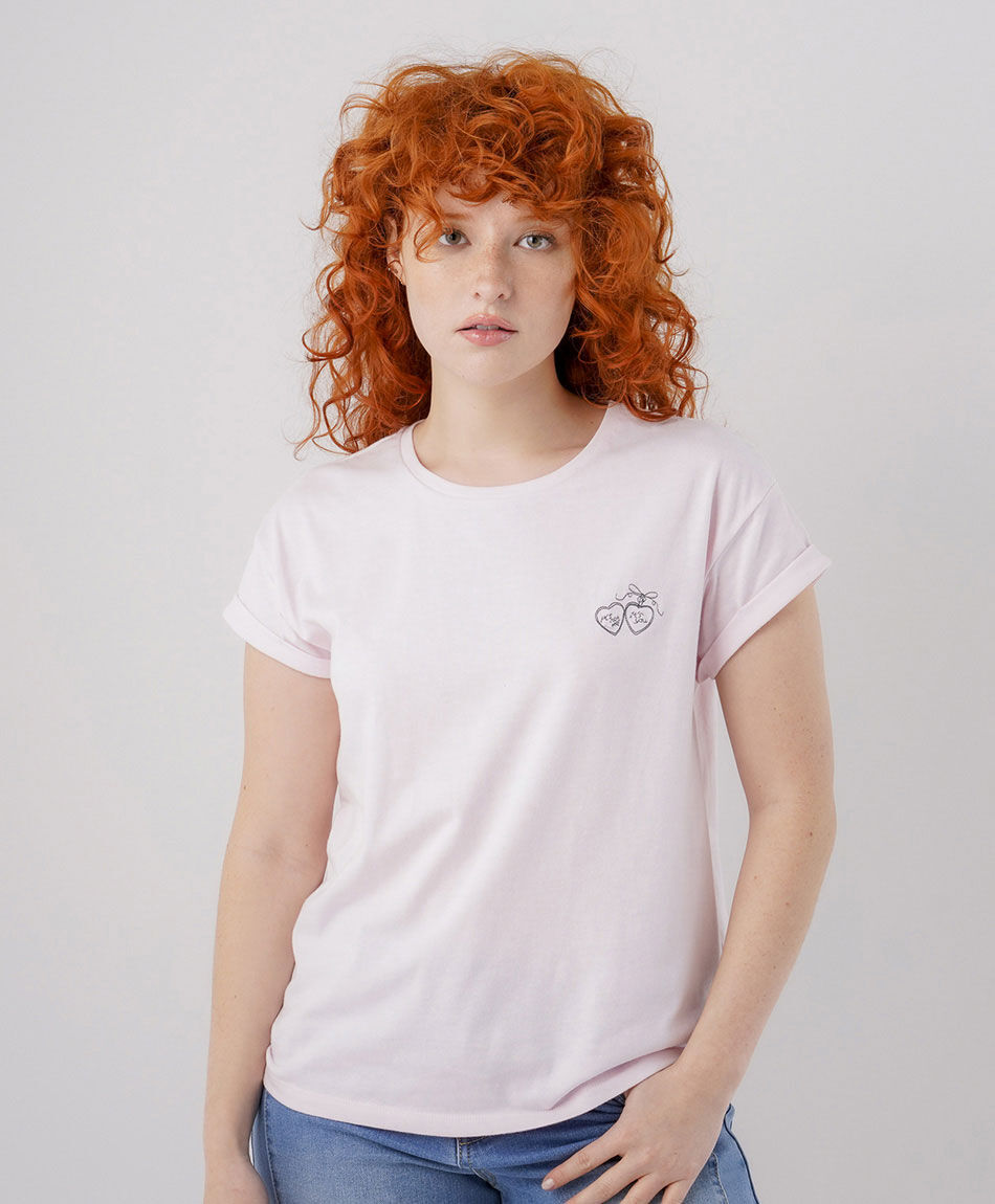 Polera mujer corazones