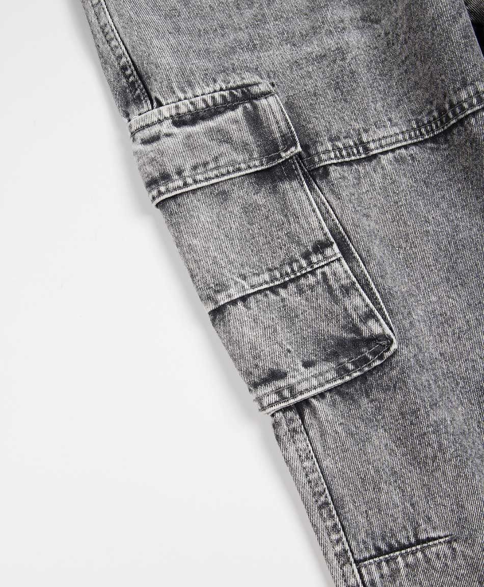 Jeans hombre cargo gris