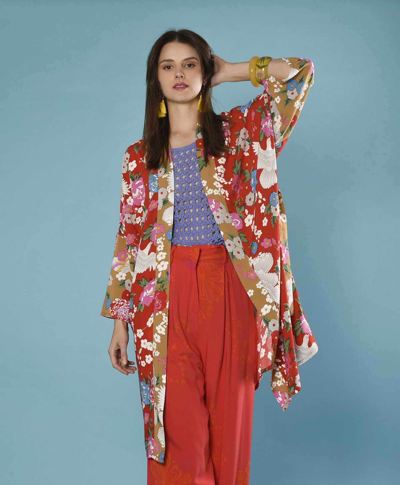Kimono manga al codo Kimono manga al codo